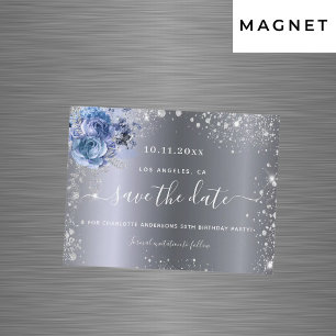 Birthday party Silver Blauw, met uitzondering van