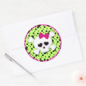 Birthday Party Skull Cupcake Stickers (Envelop)