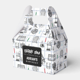 Birthday Party Theme Science Chemistry Scientist B Bedankdoosjes