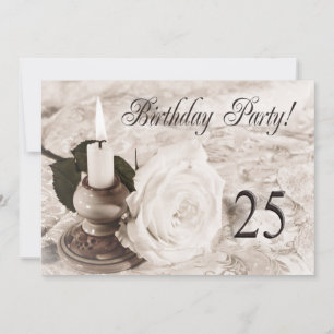 Birthday party uitnodiging 25 jaar oud