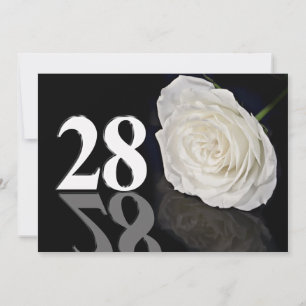 Birthday party uitnodiging 28 jaar oud