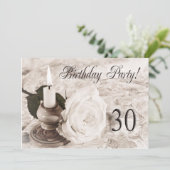 Birthday party uitnodiging 30 jaar oud (Staand voorkant)