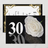 Birthday party uitnodiging 30 jaar oud (Voorkant / Achterkant)