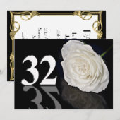 Birthday party uitnodiging 32 jaar oud (Voorkant / Achterkant)