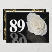 Birthday party uitnodiging 89 jaar oud (Voorkant / Achterkant)