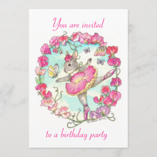 Birthday party-uitnodiging kaart