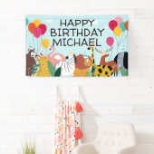 Birthday Party | Wild Animal Fun Banner (Insitu)