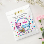 Birthday Party with Cute Cartoon Squirrel Bedankzakje (Gezegeld)