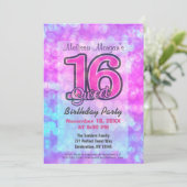 Birthday Party | Zoet 16 Kaart (Staand voorkant)