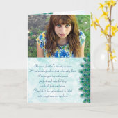 Birthday pauock veren fotokaarten kaart (Gele Bloem)