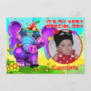 Birthday Peanut Party - "The GiggleBellies" Kaart