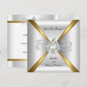 Birthday Pearl Gold Silver Diamond Kaart (Voorkant / Achterkant)