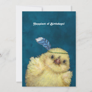 Birthday Peep-platte kaart