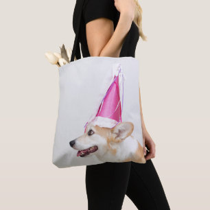 Birthday Pembroke Welsh Corgi Dog Tote Bag