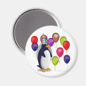 Birthday Penguin Magneet (Voorkant / Achterkant)