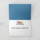 Birthday Penguins Ice Skating On an Arctic Lake Kaart (Binnen)