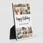 Birthday Personalized 24 Photo Collage Fotoplaat (Zijkant)