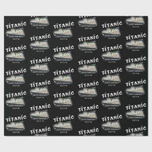 Birthday Persoonlijke benaming Titanic Cadeaupapier