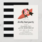 Birthday Pet Roos Red Derby Kaart (Voorkant / Achterkant)