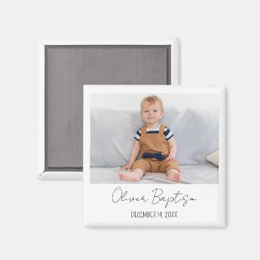 Birthday Photo Magnet Party Favor Custom Magnet (Recto/Verso)