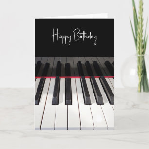 Birthday Piano-toetsenbord Kaart