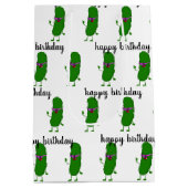 Birthday Pickle met roze bril Medium Cadeauzakje (Achterkant)