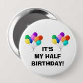 Birthday Pin Ronde Button 4,0 Cm (Voorkant /achterkant)