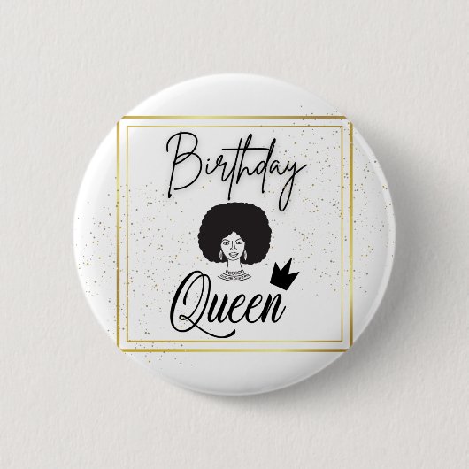 Birthday Pin Ronde Button 5,7 Cm (Voorkant)