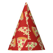 Birthday Pizza Party Feesthoedjes (Achterkant)