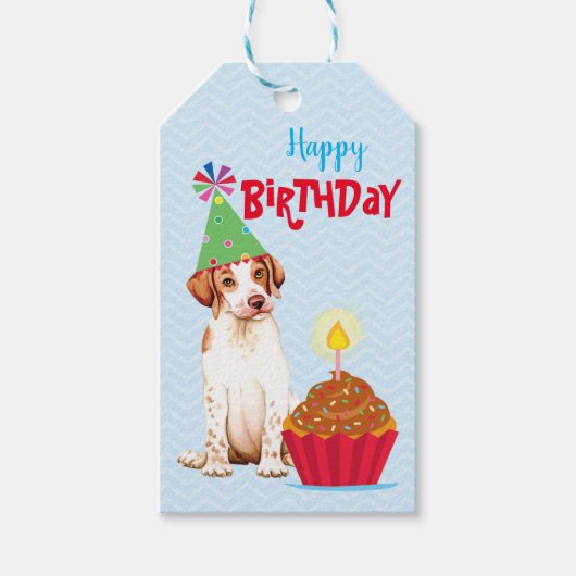 Birthday Pointer Gift Label Cadeaulabel (Voorkant)