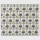 Birthday, politiewagen cadeaupapier (Vlak)