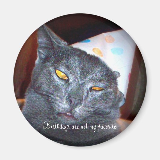 Birthday Pooper Magneet (Voorkant)