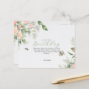 Birthday Post Card Feestdagenkaart