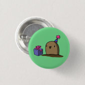 Birthday Potato Ronde Button 3,2 Cm (Voorkant /achterkant)