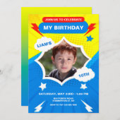 Birthday Power Foto Kaart (Voorkant / Achterkant)