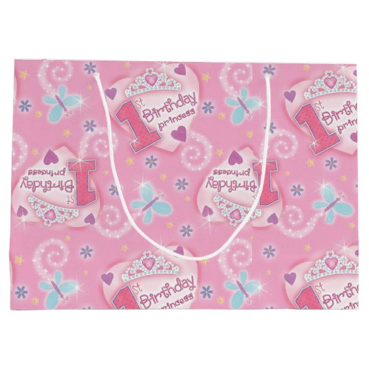 Birthday Princess Large Cadeautasje (Achterkant)