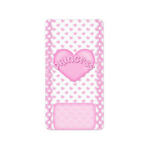 Birthday Princess Miniature Snoep bar wrappers Etiket