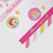 Birthday Princess Tissue Paper Tissuepapier (Detail)