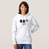 Birthday Queen 1995 Leopard Print Sudadera Hoodie (Voorkant volledig)
