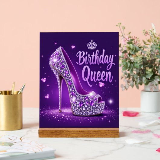 Birthday Queen Acryl Bord (Huwelijk)