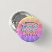 Birthday Queen Button (Voorkant /achterkant)