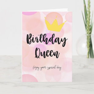 Birthday Queen Card Kaart