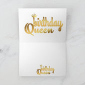 BIRTHDAY QUEEN CARTE (Intérieur)