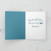 Birthday Red Heart op aarde Kaart (Binnen)