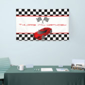 Birthday Red Race Car Spandoek (Beurs)
