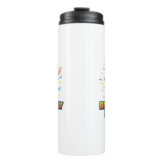 Birthday Roar Cute Dinosaur Birthday Party Design Thermosbeker (Voorkant)