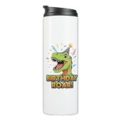 Birthday Roar Cute Dinosaur Birthday Party Design Thermosbeker (Geroteerd rechts)