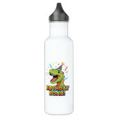 Birthday Roar Cute Dinosaur Birthday Party Design Waterfles (Links)