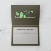 BIRTHDAY ROBOT PUN beroemd gemaakt door Jetpackcor Kaart (Binnen)