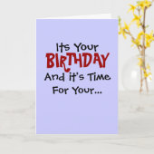 Birthday Robotomy Kaart (Gele Bloem)